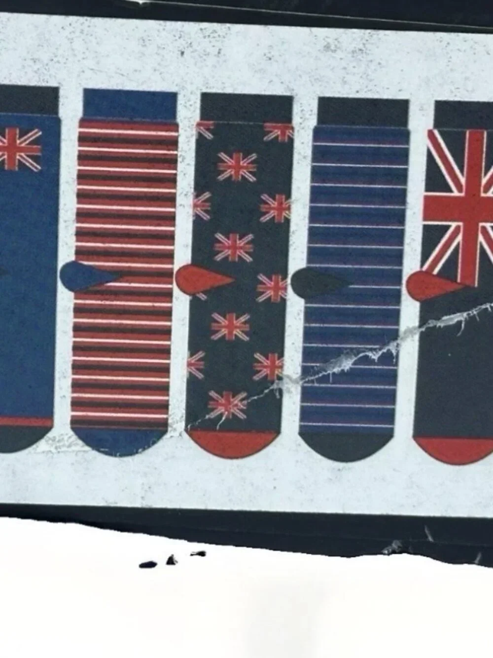 🇬🇧🧦 NEW Primark Mens Union Jack British Flag Socks 5 Pack UK 9-12 USA 10-13
